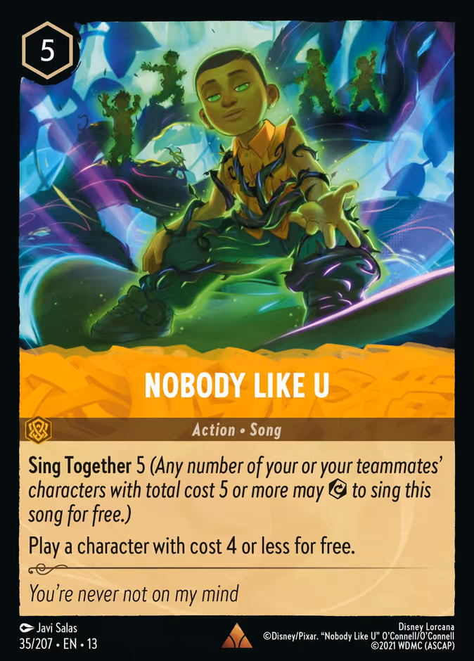 Nobody Like U 13-35 Lorcana card