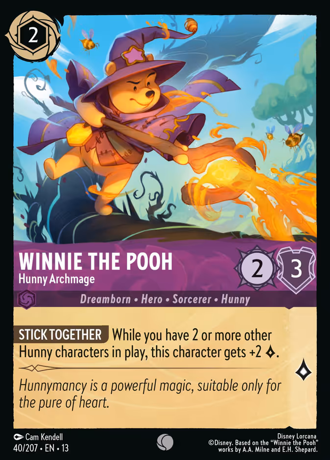 Winnie the Pooh - Hunny Archmage 13-40 Lorcana card
