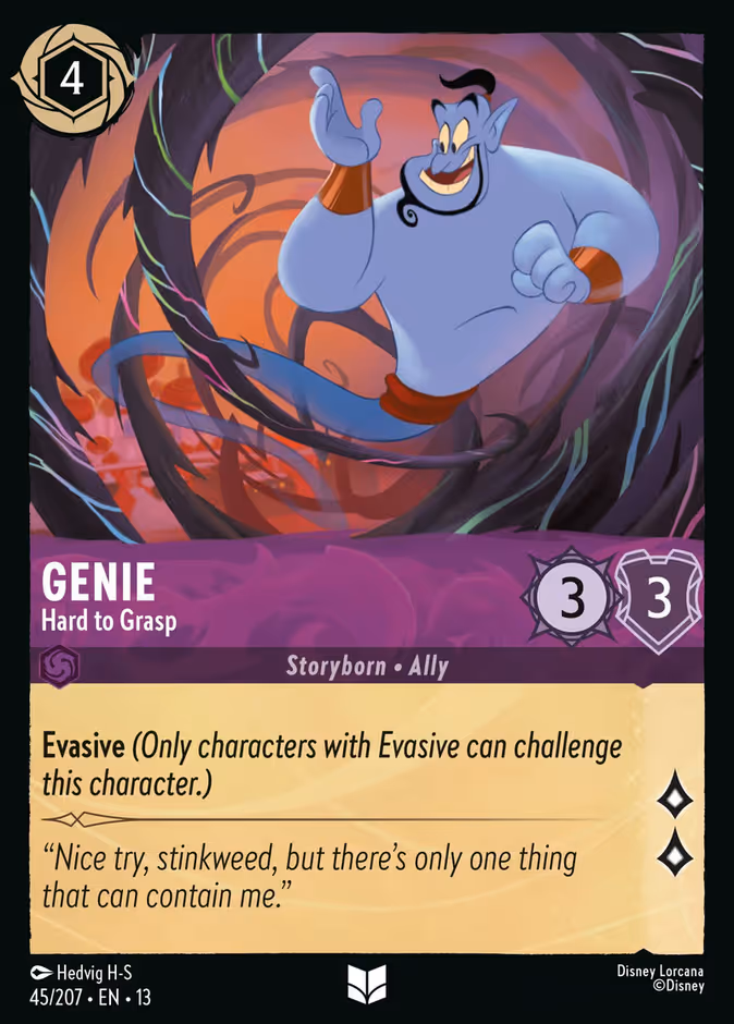 Genie - Hard to Grasp 13-45 Lorcana card