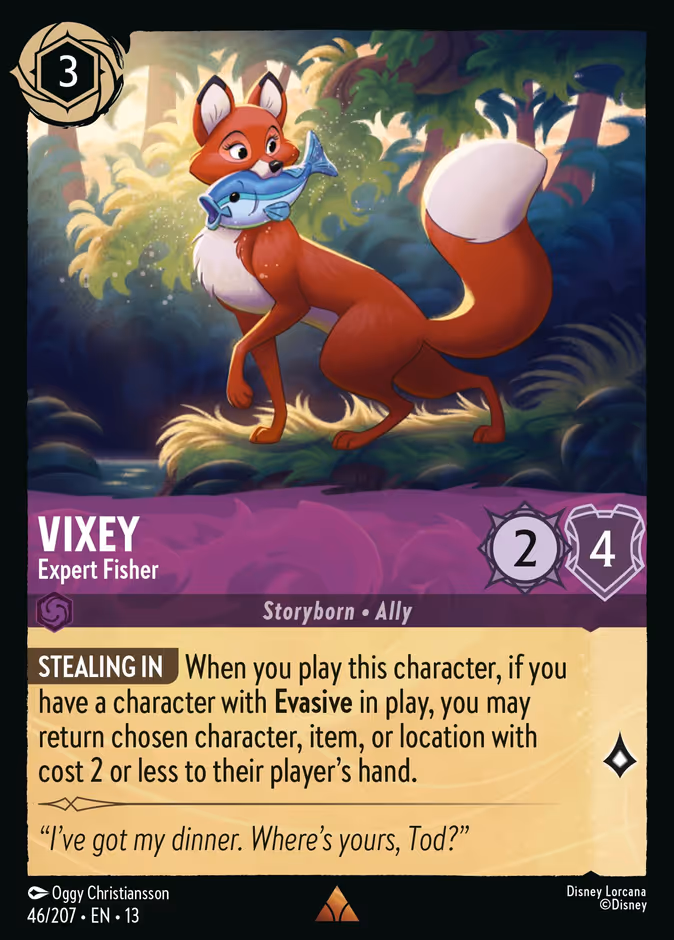 Vixey - Expert Fisher 13-46 Lorcana card