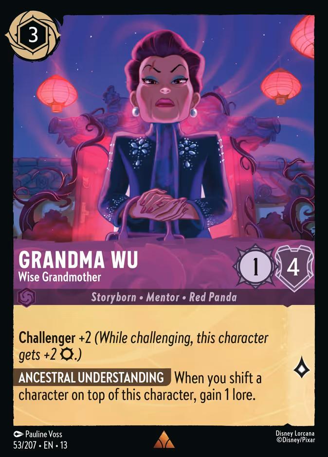 Grandma Wu - Wise Grandmother 13-53 Lorcana card