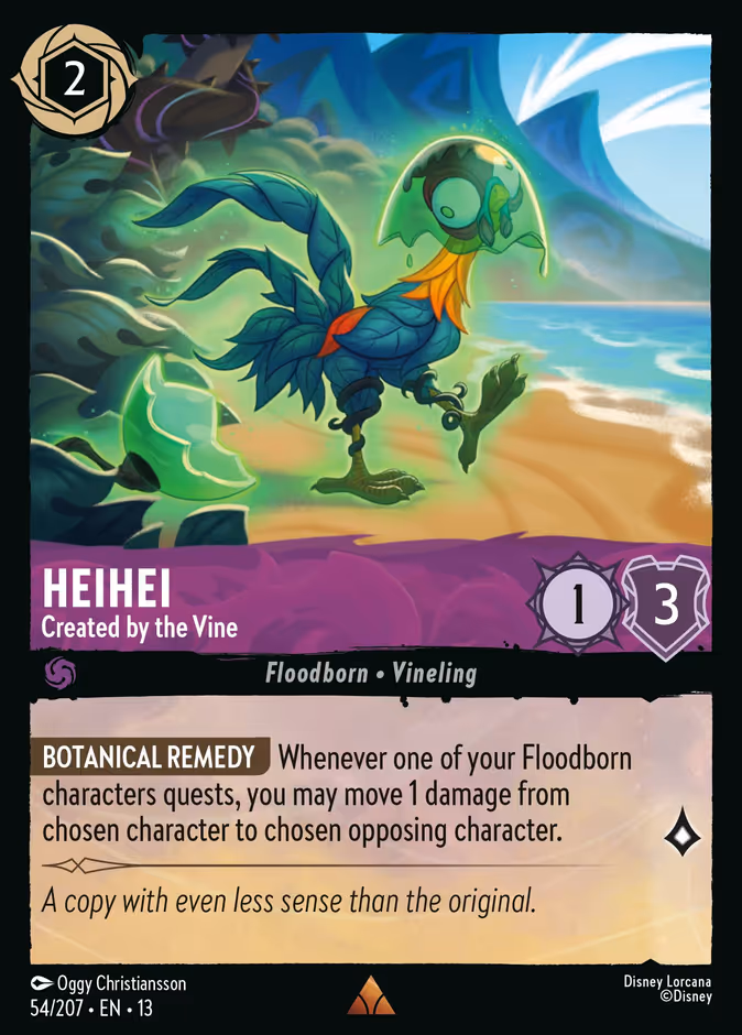 Heihei - Created by the Vine 13-54 Lorcana card