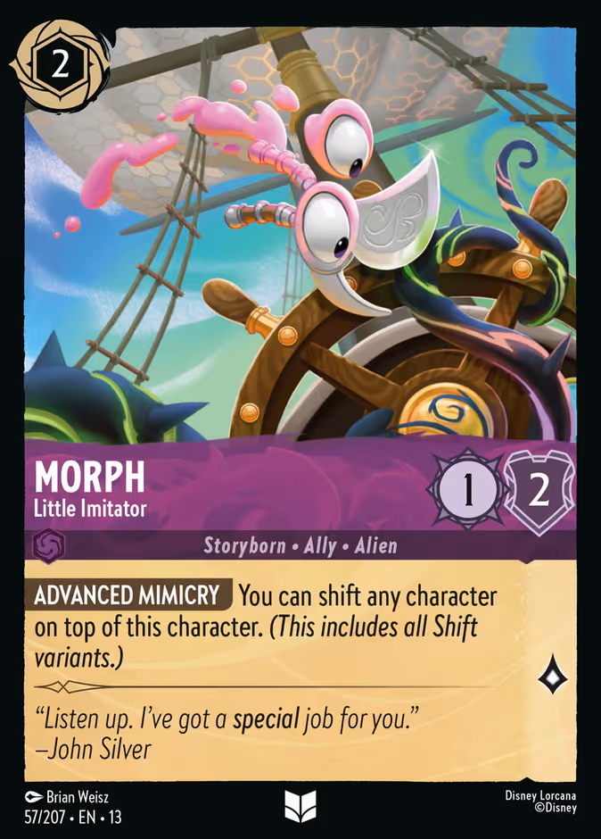 Morph - Little Imitator 13-57 Lorcana card