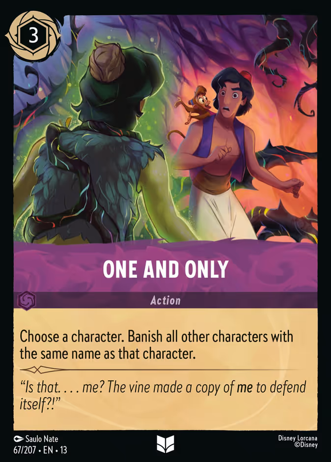 One and Only 13-67 Lorcana card