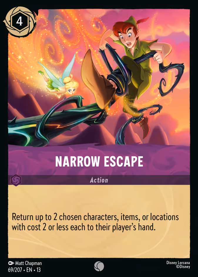 Narrow Escape 13-69 Lorcana card