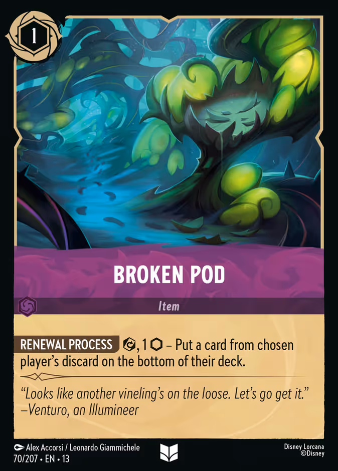 Broken Pod 13-70 Lorcana card