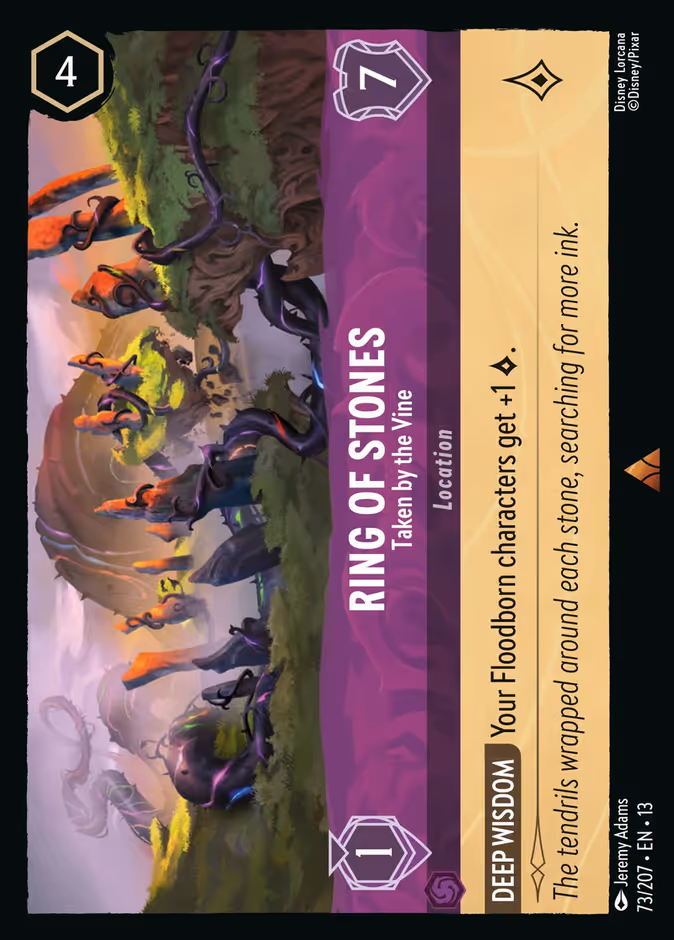 Ring of Stones - Taken by the Vine 13-73 Lorcana card