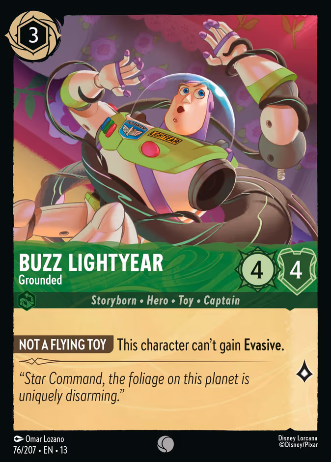 Buzz Lightyear - Grounded 13-76 Lorcana card