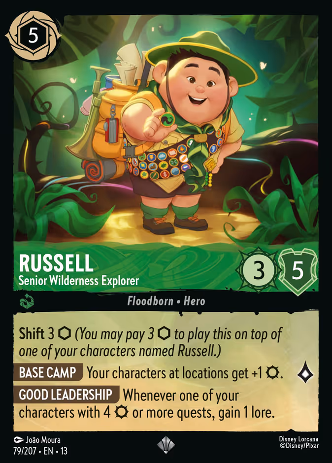 Russell - Senior Wilderness Explorer 13-79 Lorcana card