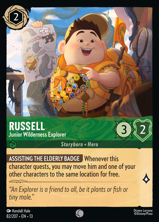 Russell - Junior Wilderness Explorer 13-82 Lorcana card