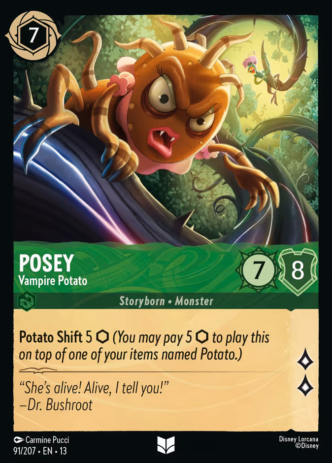 Posey - Vampire Potato 13-91 Lorcana card