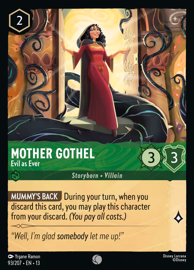 Mother Gothel - Evil as Ever 13-93 Lorcana card