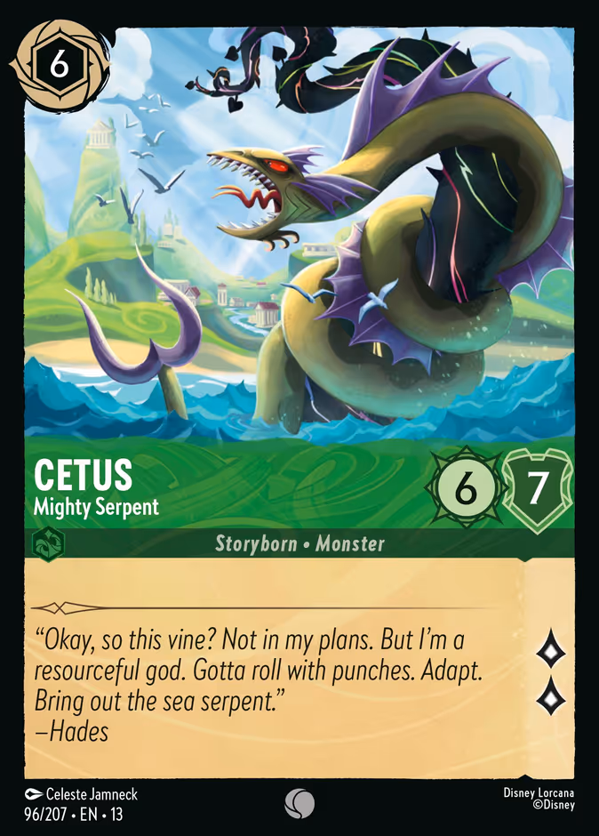 Cetus - Mighty Serpent 13-96 Lorcana card