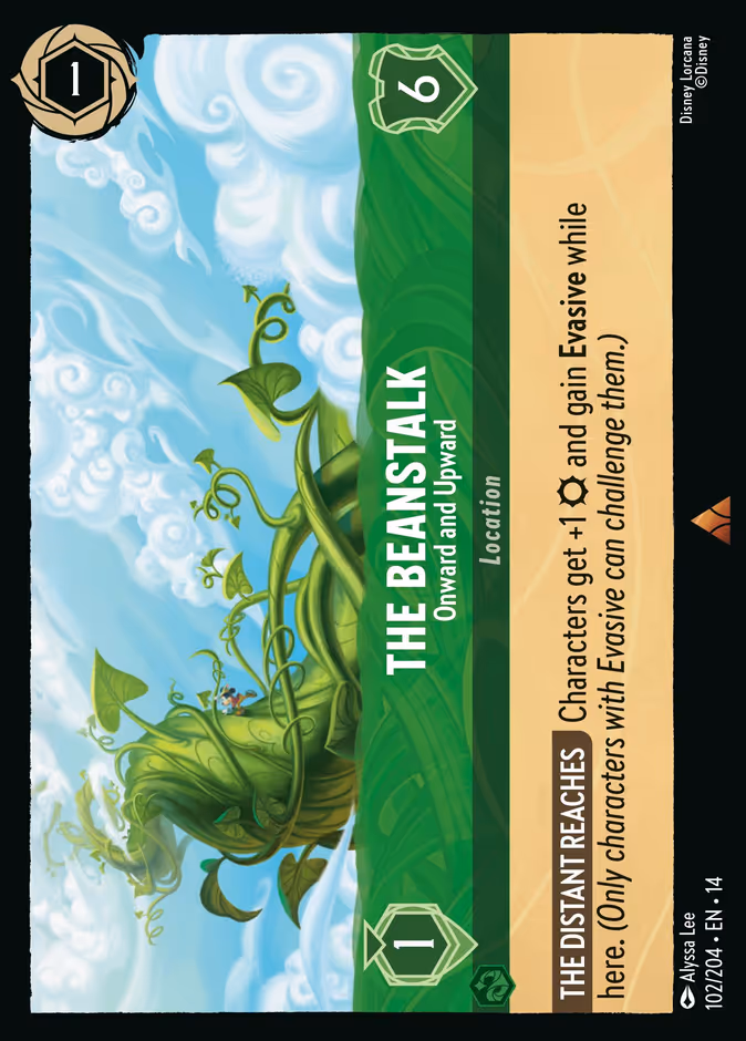 The Beanstalk - Onward and Upward 14-102 Lorcana card