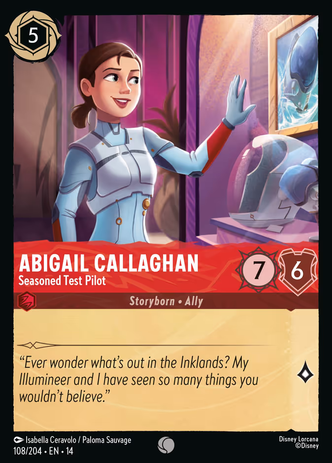 Abigail Callaghan - Seasoned Test Pilot 14-108 Lorcana card