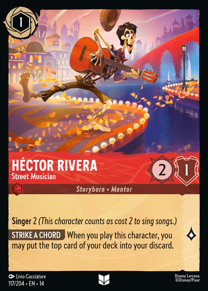 Héctor Rivera - Street Musician 14-117 Lorcana card