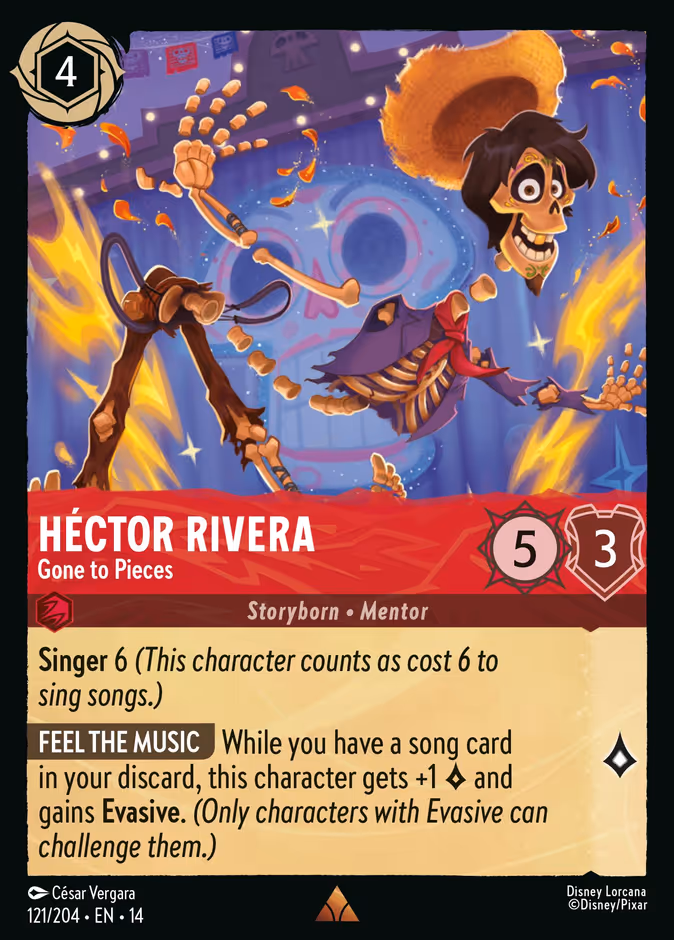 Héctor Rivera - Gone to Pieces 14-121 Lorcana card