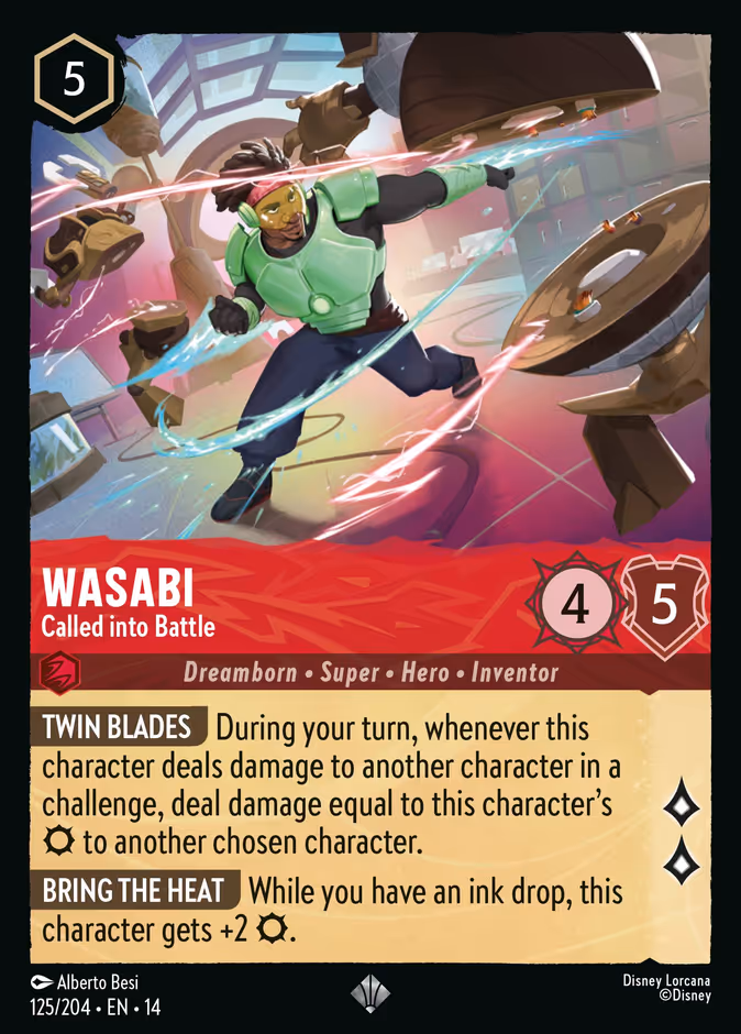 Wasabi - Called into Battle 14-125 Lorcana card