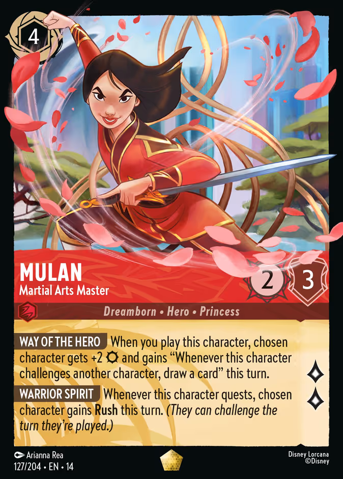 Mulan - Martial Arts Master 14-127 Lorcana card