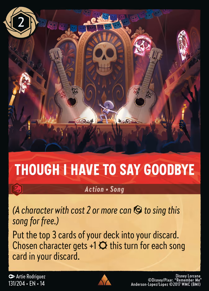Though I Have to Say Goodbye 14-131 Lorcana card