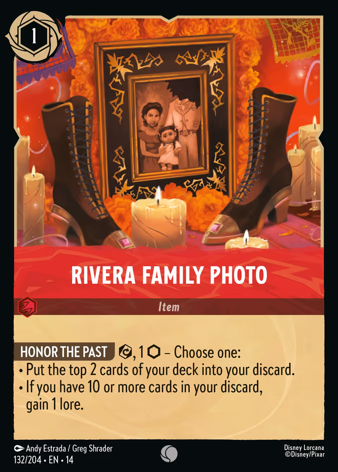 Rivera Family Photo 14-132 Lorcana card
