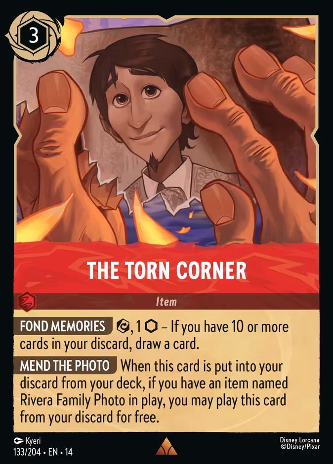 The Torn Corner 14-133 Lorcana card