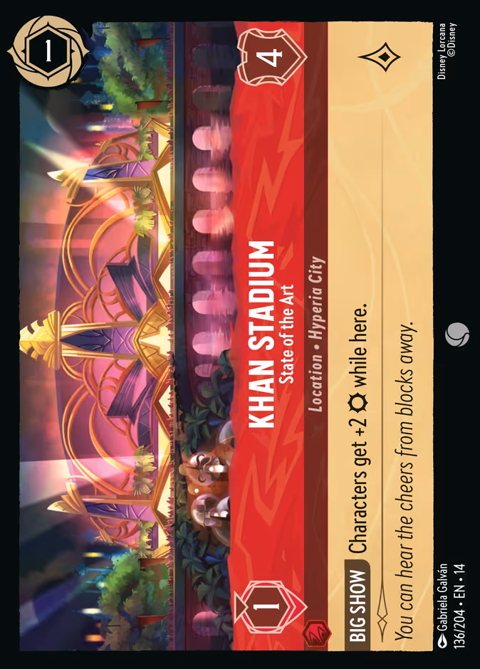 Khan Stadium - State of the Art 14-136 Lorcana card