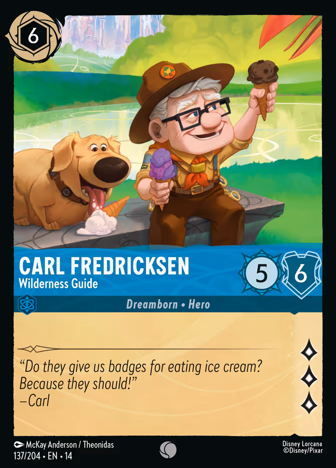 Carl Fredricksen - Wilderness Guide 14-137 Lorcana card