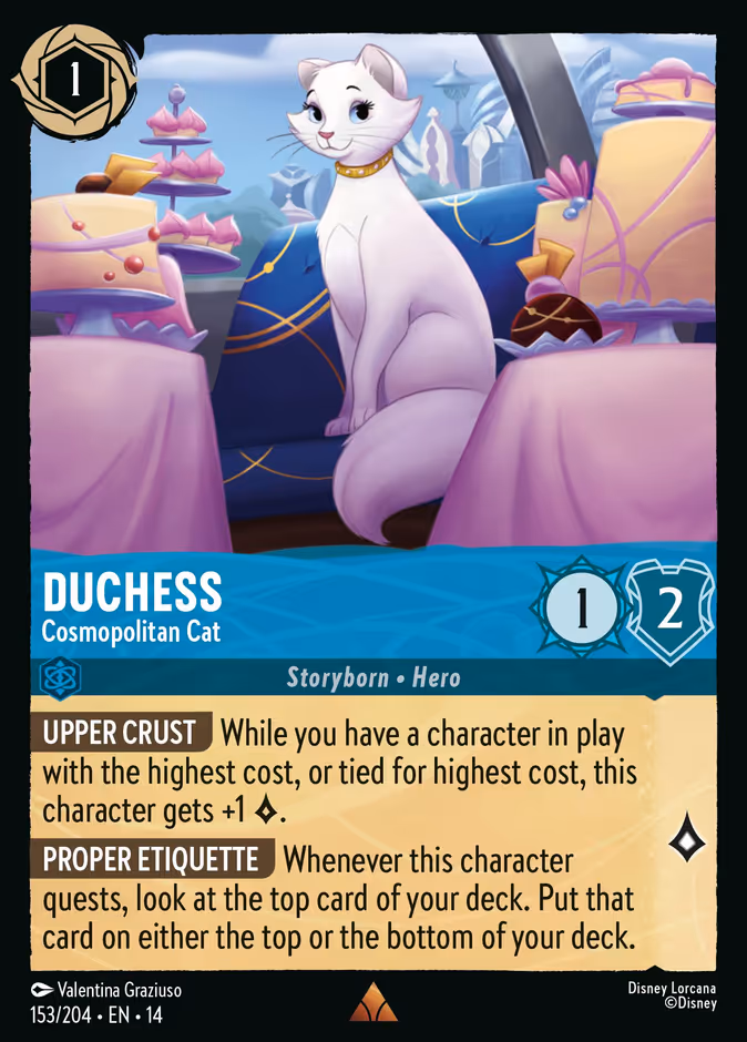 Duchess - Cosmopolitan Cat 14-153 Lorcana card