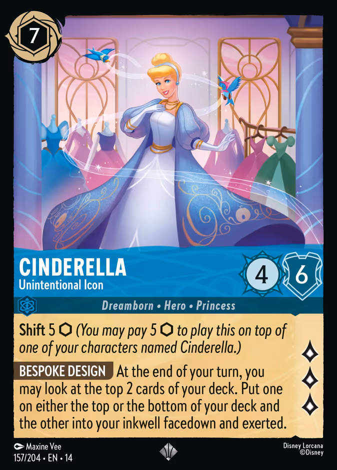 Cinderella - Unintentional Icon 14-157 Lorcana card
