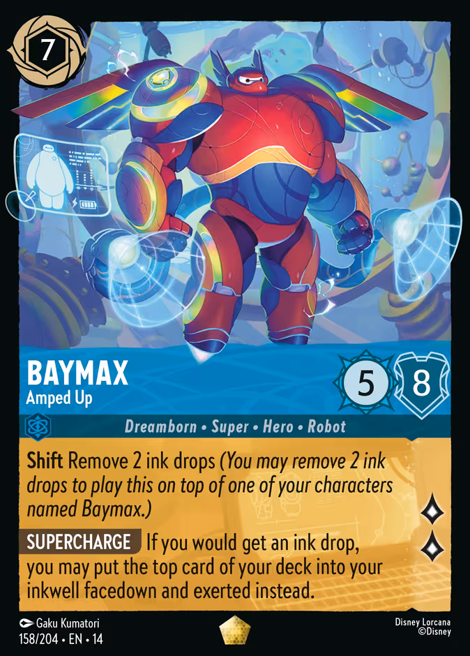 Baymax - Amped Up 14-158 Lorcana card