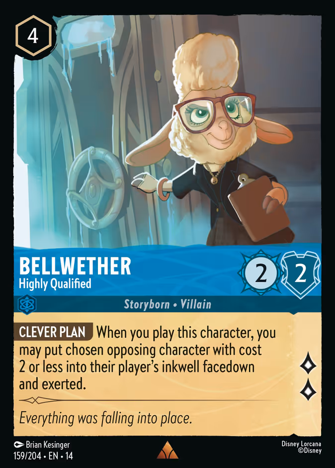 Bellwether - Highly Qualified 14-159 Lorcana card