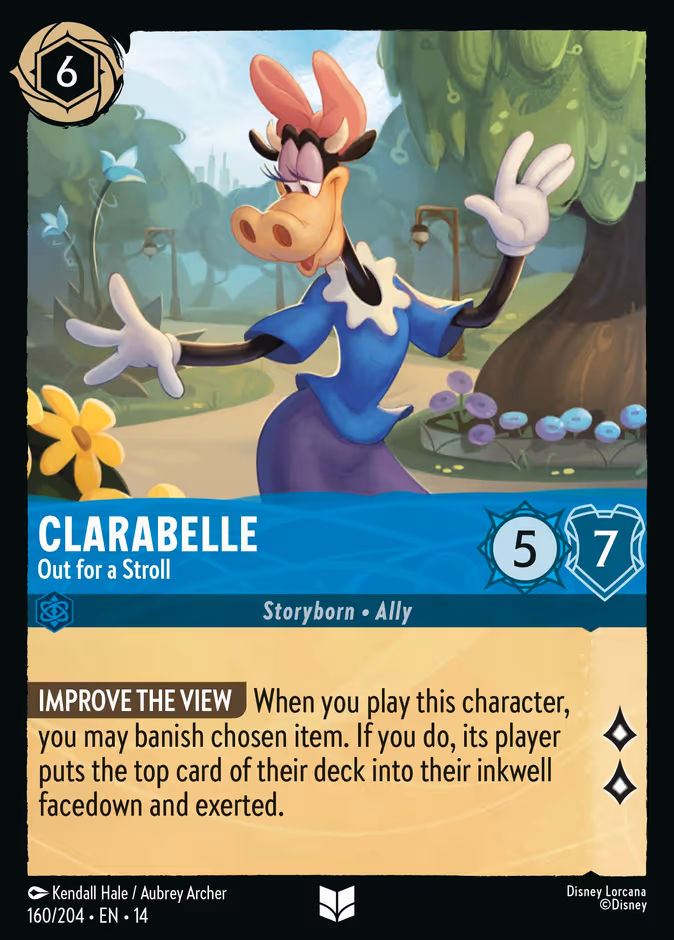 Clarabelle - Out for a Stroll 14-160 Lorcana card