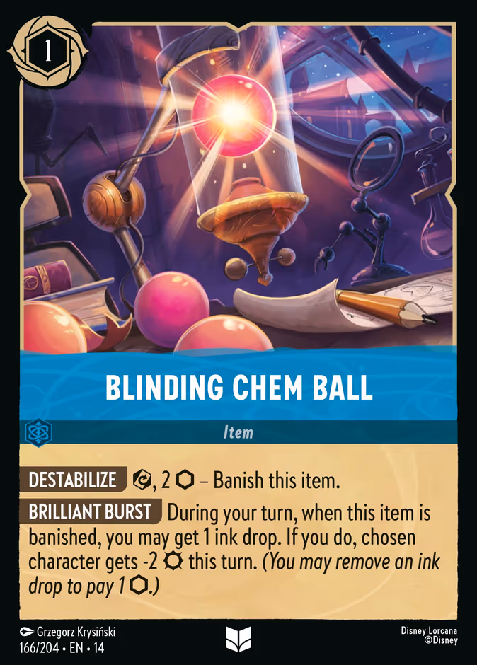 Blinding Chem Ball 14-166 Lorcana card