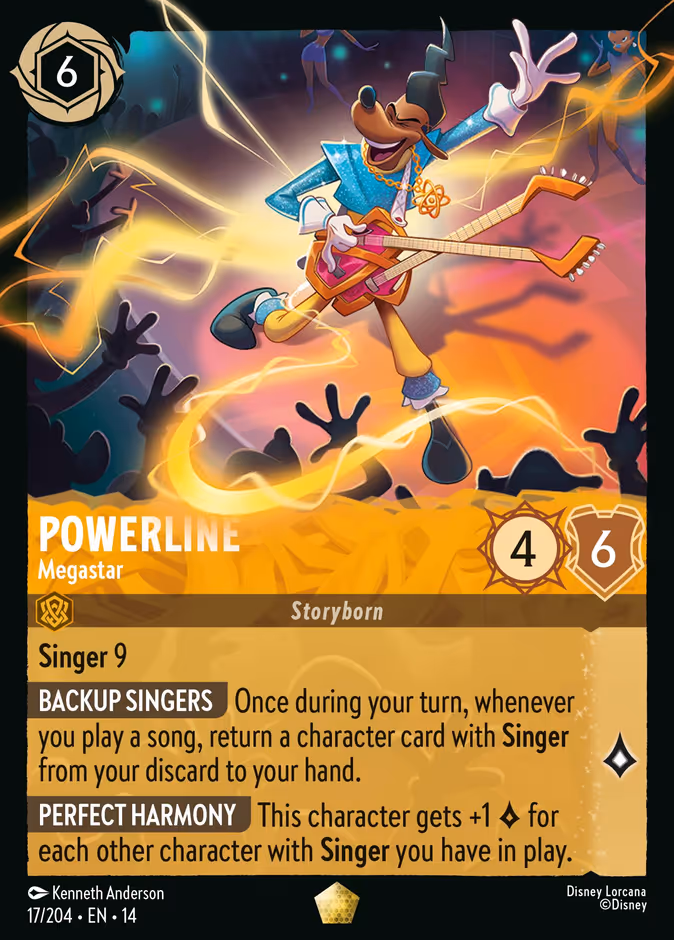 Powerline - Megastar 14-17 Lorcana card