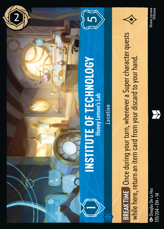 Institute of Technology - Honey Lemon's Lab 14-170 Lorcana card