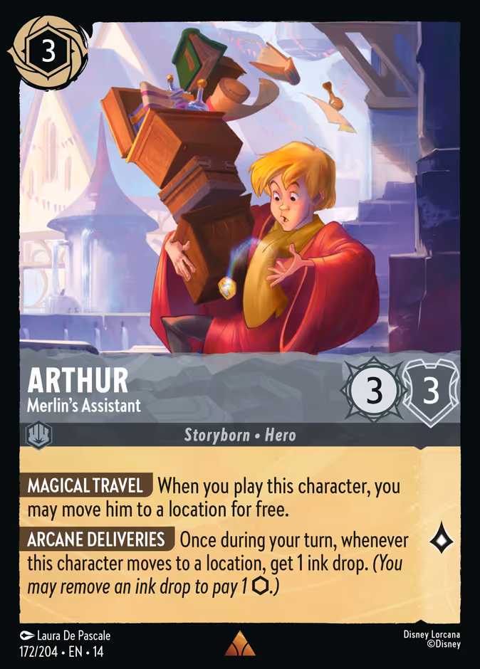 Arthur - Merlin's Assistant 14-172 Lorcana card