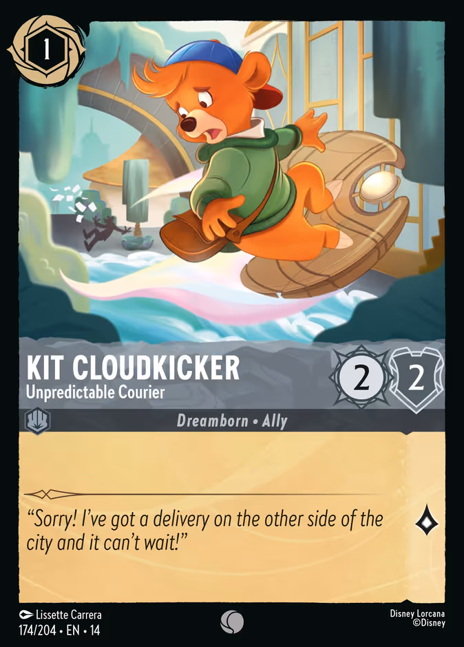 Kit Cloudkicker - Unpredictable Courier 14-174 Lorcana card