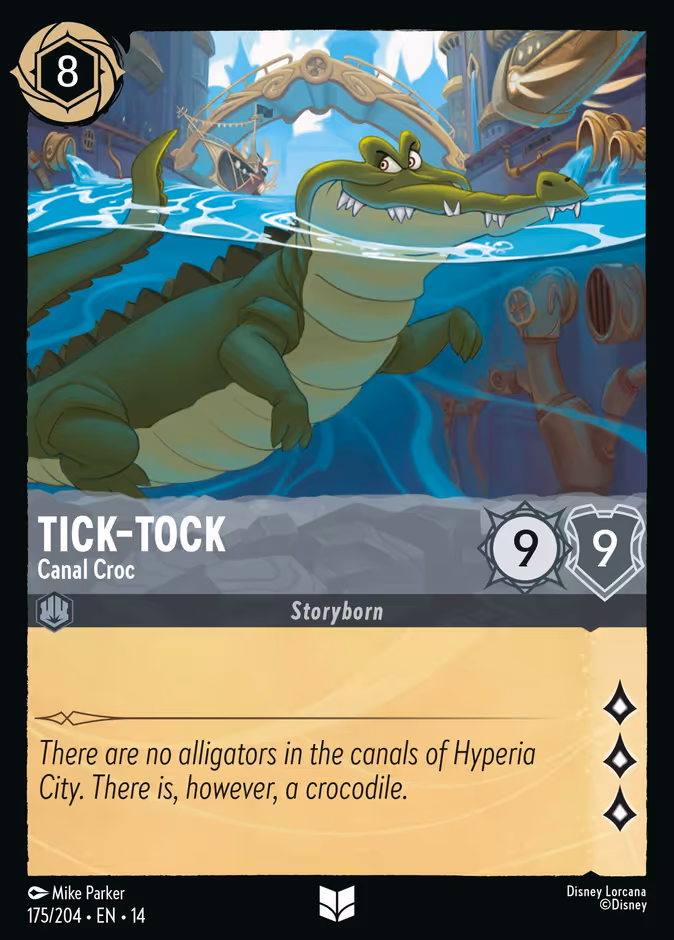 Tick-Tock - Canal Croc 14-175 Lorcana card