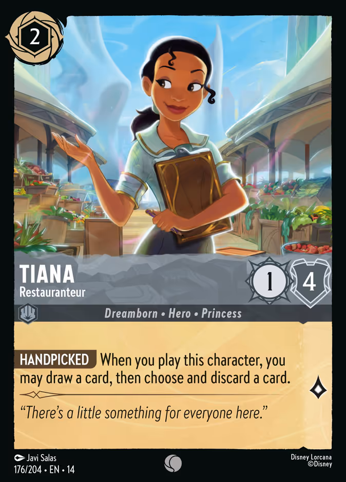 Tiana - Restauranteur 14-176 Lorcana card