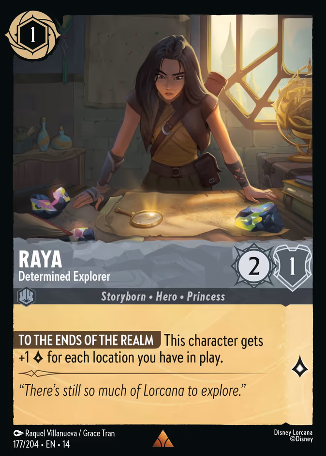 Raya - Determined Explorer 14-177 Lorcana card