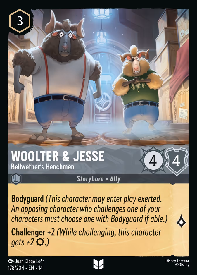 Woolter & Jesse - Bellwether's Henchmen 14-178 Lorcana card