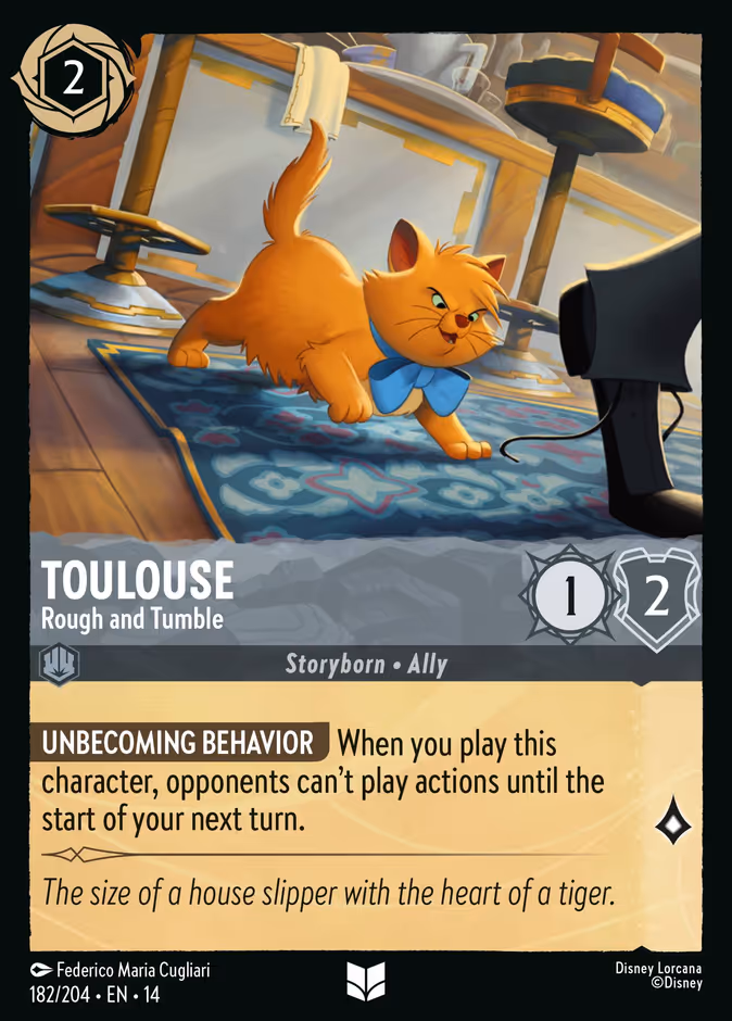 Toulouse - Rough and Tumble 14-182 Lorcana card