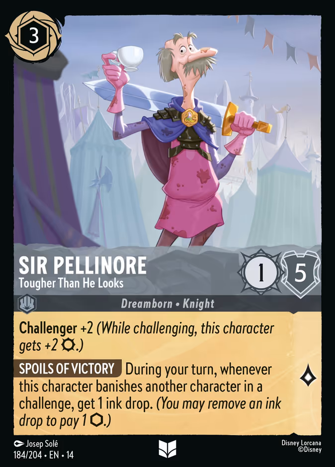 Sir Pellinore - Tougher Than He Looks 14-184 Lorcana card