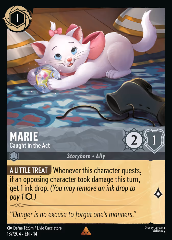 Marie - Caught in the Act 14-187 Lorcana card