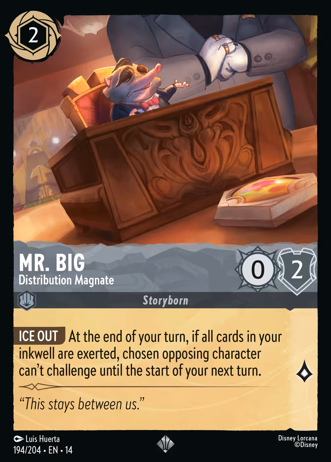 Mr. Big - Distribution Magnate 14-194 Lorcana card