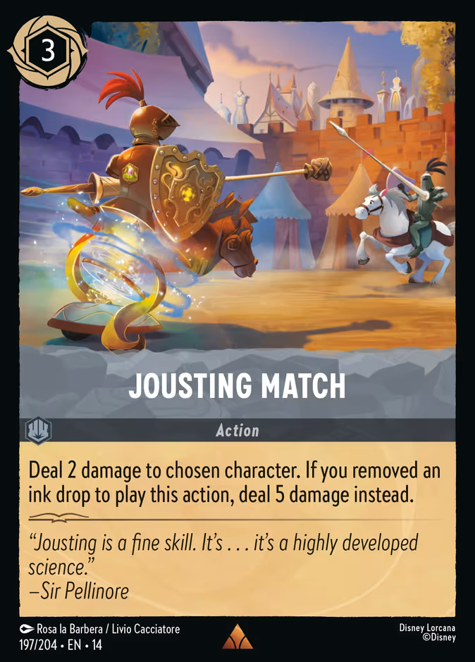 Jousting Match 14-197 Lorcana card