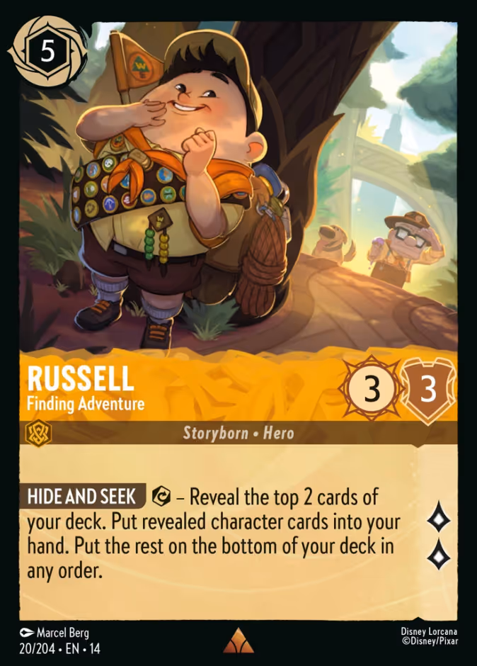 Russel - Finding Adventure 14-20 Lorcana card