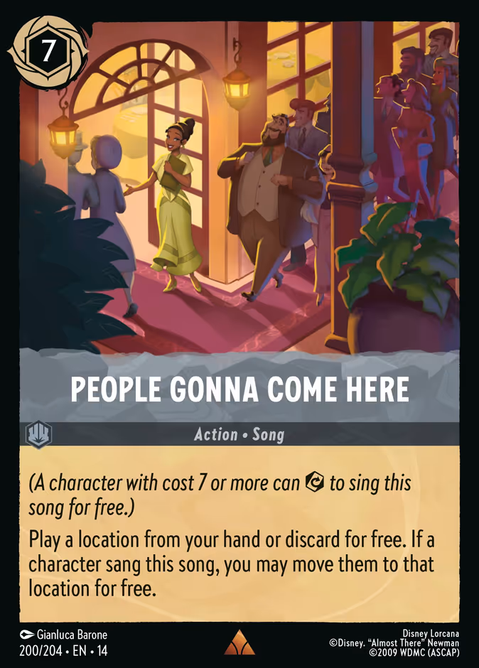 People Gonna Come Here 14-200 Lorcana card