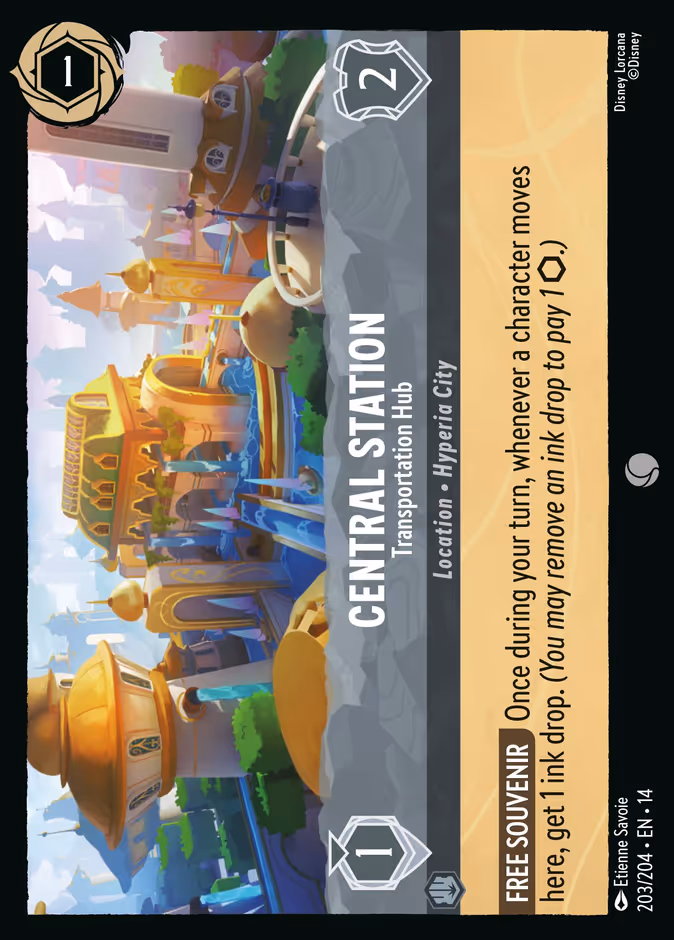 Central Station - Transportation Hub 14-203 Lorcana card